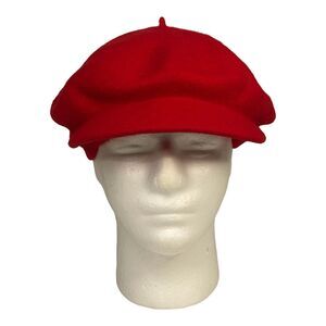 Lloyd 100% Lambswool Red Hat Artist Beret Vintage